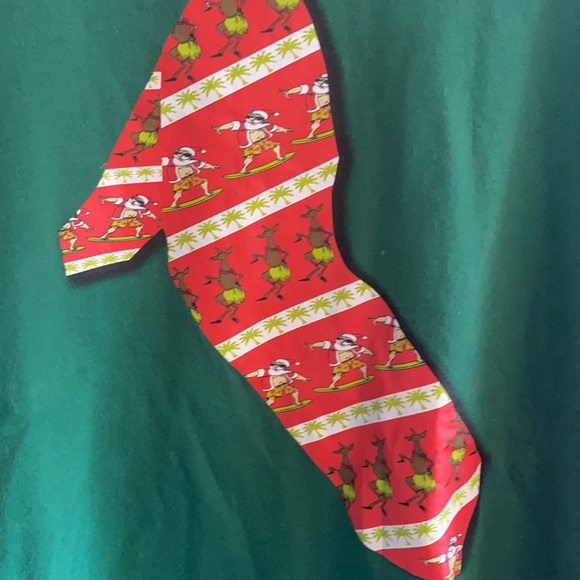 Ugly Christmas Fleece summer Santa - Picture 2 of 4